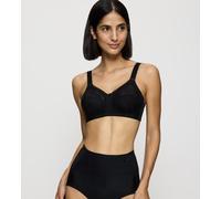 Bügelloser BH TRIUMPH "Doreen X", Damen, Gr. 90, Cup D, schwarz, Microtouch, Obermaterial: 84% Polyamid, 10% Elasthan (LYCRA), 6% Baumwolle, unifarben, BHs, mit Spitzendetails (96365805-90) schwarz