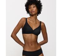 Bügelloser BH TRIUMPH "Eileen N", Damen, Gr. 80, Cup C, schwarz, Jersey, Obermaterial: 82% Baumwolle, 18% Elasthan, Basic, BHs BH Soft-BH Bügelloser-BH, mit nahtlos vorgeformten Cups (40723129-80) sch