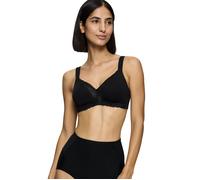 Triumph Damen Spitzen-BH Modern Lace+Cotton N, ohne Bügel, ohne Polsterung, Verstellbare Träger, 110B, Schwarz