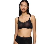 Bügelloser BH TRIUMPH "Shape Smart Ellipse", Damen, Gr. 3, N-Gr, schwarz, Microtouch, Obermaterial: 48% Polyamid, 27% Polyester, 25% Elasthan, BHs, glättend, tieferes Dekolleté, wellenförmigen Jacquar