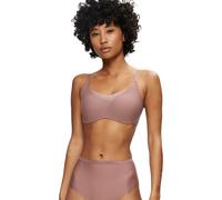 Bügelloser BH TRIUMPH "Shape Smart P", Damen, Gr. 1, N-Gr, rosa (rose braun), Microtouch, Obermaterial: 51% Polyamid, 25% Polyester, 24% Elasthan, BHs, glättend, wattiert, tiefer V-Ausschnitt, formend