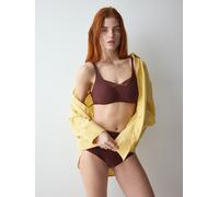 Bügelloser BH TRIUMPH "Shape Smart P", Damen, Gr. 2, N-Gr, velvet chocolate, Microtouch, Obermaterial: 51% Polyamid, 25% Polyester, 24% Elasthan, BHs, glättend und schmeichelnd (73849909-2) velvet cho