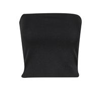 Bügelloser BH URBAN CLASSICS "Urban Classics Ladies Glitter Bandeau", Damen, Gr. L, Cup 0, schwarz, 100% Kunststoff, BHs (77149063-L) schwarz