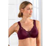 Bügelloser BH VIANIA, Damen, Gr. 95, Cup C, rot (weinrot), 68% Polyester, 13% Elasthan, 12% Baumwolle, 7% Polyamid, BHs (88810460-95) weinrot