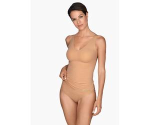 Bügelloses, glattes BH-Hemd braun XS