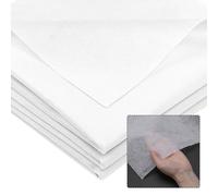 Bügelvlies Stoff 300 x 100 cm, 50g/m² Vlieseline zum Aufbügeln, Bügeleinlage Weiß, Vliesstoff Einlagestoff Leichtes Einlagestoff zum Aufbügeln für Nähhandwerk Basteln Heimwerken Stickereien (Weiß)