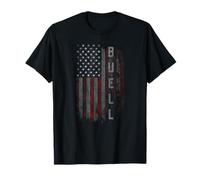 Buell Family T-Shirt mit amerikanischer Flagge, Geschenk für Herren T-Shirt