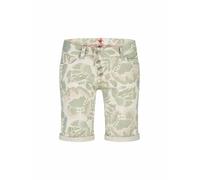 Buena Vista Damen Bermuda Malibu-Short Stretch Twill (Blurry Leaves) Größe XS