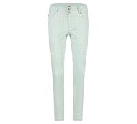Buena Vista Damen Hose Tummyless Cropped Stretch Twill mit Minimalprint (modern Mint) Größe M
