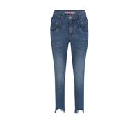 BUENA VISTA FLORIDA 7/8 frayed destroy mid blue 2107 J5744 319 O.2851 - Stretch Denim XS