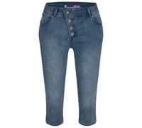 Buena Vista Damen Capri Jeans Malibu (as3, Alpha, s, Regular, Regular, Light Stone)
