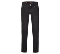 Buena Vista Tummyless Stretch Denim Jeans grey black denim XS