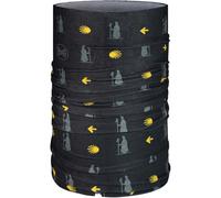 Buff Multifunktionstuch Camino Iconos – COOLNET UV – Schwarz/Gelb – Unisex Erwachsene