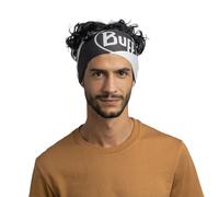 Buff Stirnband Coolnet UV Wide – UPF50-Schutz, recyceltes Material, Einheitsgröße – Schwarz/Weiß