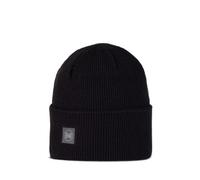 Buff Crossknit Beanie solid black