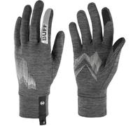 Buff- Handschuhe DryFlx Schnell trocknend, Elastisch, Reflektierend, Nocturne, Hell, Sichtbarkeit, Laufen Männlich Weiblich M Schwarz