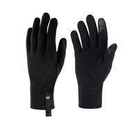 Buff- Handschuhe Merino Midweight Multifunktionaler Schal aus 100% Merinowolle, Wandern, Outdoor, Nachhaltig, Leicht Männlich Weiblich S Schwarz