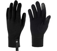 Buff- Handschuhe Merino Midweight Multifunktionaler Schal aus 100% Merinowolle, Wandern, Outdoor, Nachhaltig, Leicht Männlich Weiblich XL Schwarz