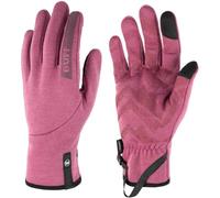 Buff- Handschuhe Tech Fleece Leicht, Weit, Kaltes Klima, Sport, Windschutz, Komfort Männlich Weiblich L Pink