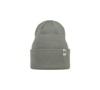 buff knitted beanie grun