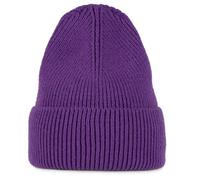 Buff Knitted & Fleece Beanie Junior purple