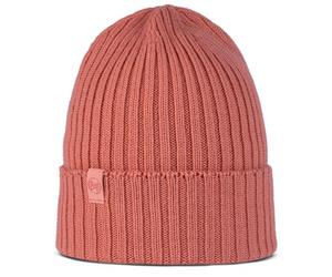 Buff Knitted Hat Strickmütze, norval crimson