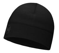 Lightweight Merino Wool Hat, solid black solid black