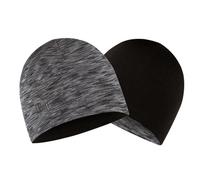 BUFF Lightweight Merinowolle Wendemütze Kinder black-graphite multistripes