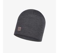 Buff Merino Heavyweight Beanie, solid grey