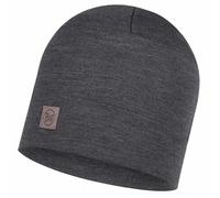 Buff Merino Heavyweight Beanie, solid grey