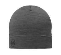 Buff®| Mütze Merino Lightweight Männlich Weiblich Erwachsene Multifunktionaler Schal aus 100% Merinowolle, Wandern, Outdoor, Nachhaltig, Leicht, Schlanke Passform, Einheitsgröße, Gris