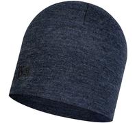 Buff Merino Midweight Beanie melange night blue