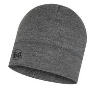 Buff Midweight Merino Wool Hat Light Grey Melange OneSize