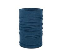 merino halstuch mittelschwer meliert blau