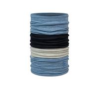 Buff Multifunktionstuch Merino Move – nahtlos, wärmeregulierend – Block Lake Blue Einheitsgröße