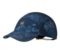 BUFF®| Kappe Pack Speed Männlich Weiblich Erwachsene Flexibel, UPF50, Reflektierendes Element, Komfortabel, Dehnbar, Laufen, Belüftung, Faltbar, L/XL, Bleu Fonce