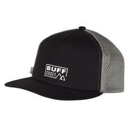 Buff Pack Trucker Cap – Unisex, effen Schwarz – Einheitsgröße EU
