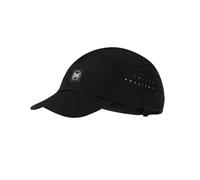 Buff Speed Cap Solid Unisex - leicht, faltbar, recyceltes Material, UPF 50 - L Schwarz