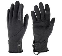 Buff- Handschuhe Tech Fleece Leicht, Weit, Kaltes Klima, Sport, Windschutz, Komfort Männlich Weiblich M Schwarz