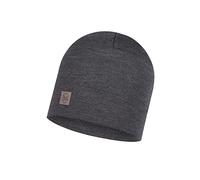 BUFF Heavyweight Merinowolle Mütze solid grey