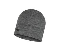 BUFF Merinowolle Mütze Midweight light grey melange