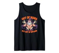 Buff Wizard Meme „Kein Mana“, „Keine Optionen“ Tank Top