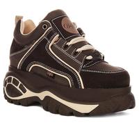 Buffalo 1339-14 Damen Sneaker Aus Braunem Leder EU 40 / UK 6,5