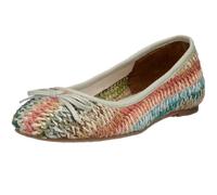 Buffalo 208-4923 raffia kid leather, Damen Ballerinas