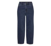Ankle-Jeans BUFFALO "in modischem Barrel-Stil", Damen, Gr. 40, N-Gr, dunkelblau washed, Denim/Jeans, Obermaterial: 92% Baumwolle, 6% Polyester, 2% Elasthan, figurumspielend knöchelfrei, Jeans, in ange