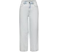 Ankle-Jeans BUFFALO, Damen, Gr. 46, N-Gr, light blau washed, Denim/Jeans, Obermaterial: 92% Baumwolle, 6% Polyester, 2% Elasthan, figurumspielend knöchelfrei, Jeans, in angesagter Barrel-Form (7430250