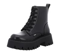 Buffalo Aspen Lace Up - Schwarz Kunstleder Weite Normal