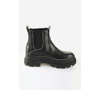 Buffalo - Aspha Chelsea Zip Black - Girl Schuhe - Schwarz - EU 37 - Synthetic/Textile/Gummi,Kunstleder Schwarz EU 37