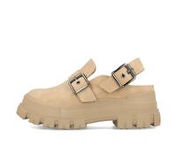 Buffalo Aspha Clog Snd Damen Vegan Nubuck Beige - Beige / EUR 42