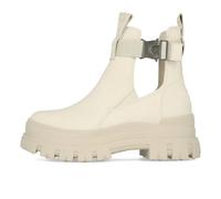 Buffalo Aspha Coa Bootie Flat Damen Vegan Nubuck Off White - Beige / EUR 39